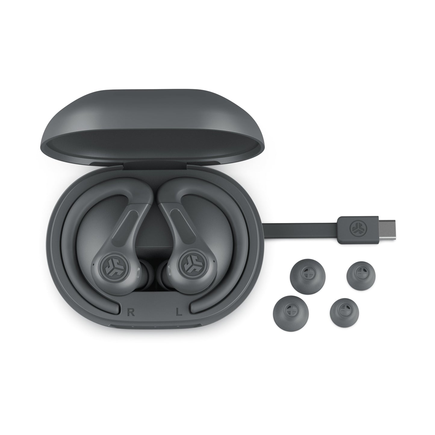 JBuds Sport ANC 4 True Wireless Earbuds Graphite