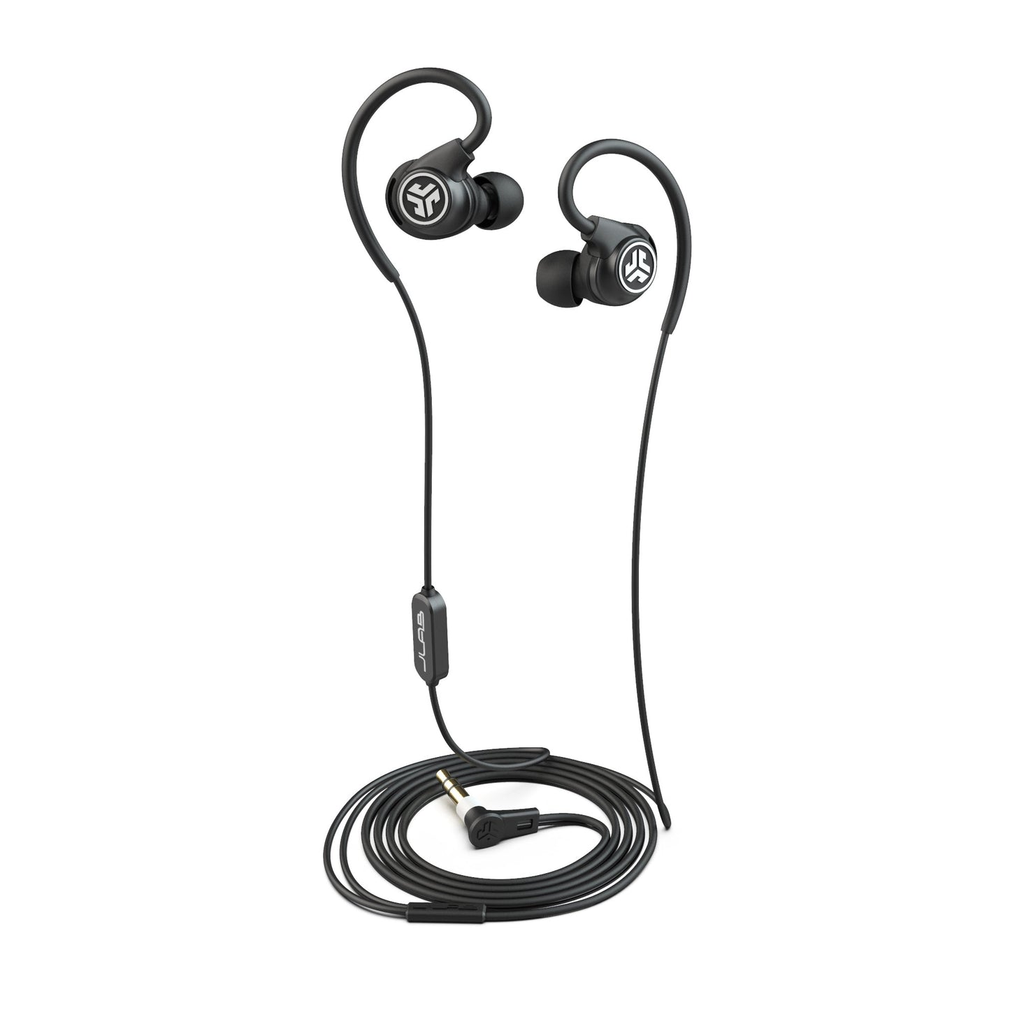 Fit Sport 3 Wired Fitness Earbuds Black