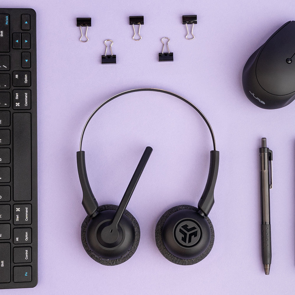 GO Work POP Wireless On-Ear Headset Black