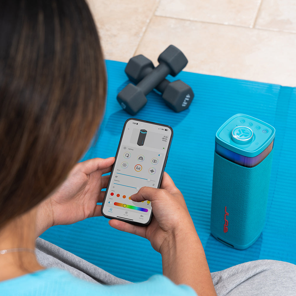 JBuds Party Portable Bluetooth Speaker Cyan