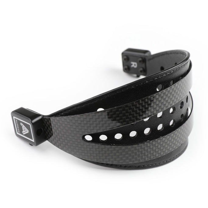 LCD Carbon Fiber Headband, Leather