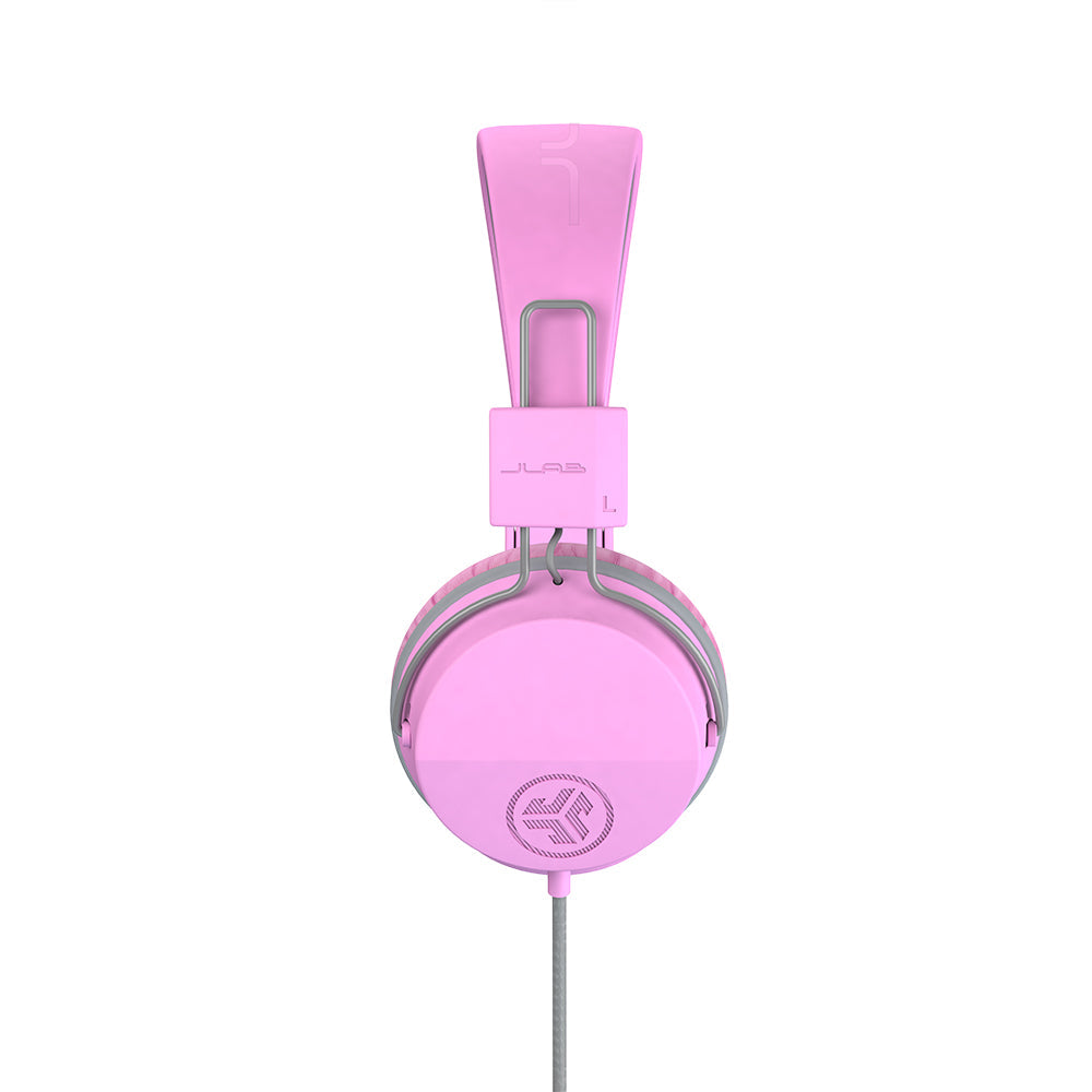 JBuddies Studio On-Ear Kids Wired Headphones Pink/Gray